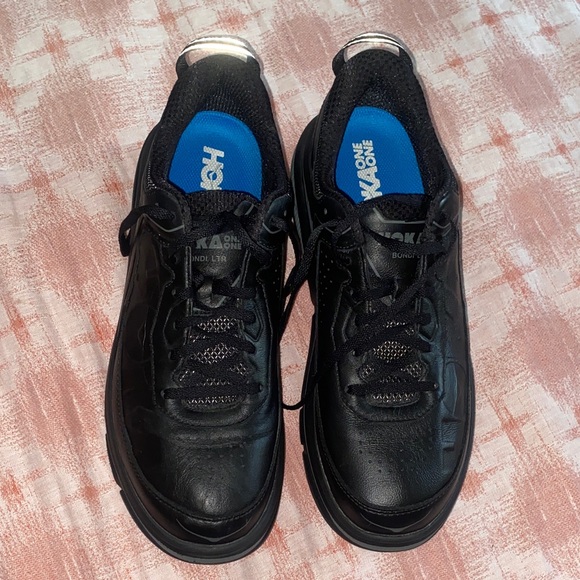 Hoka Other - Hoka Men's Black Sneakers with Blue Soles